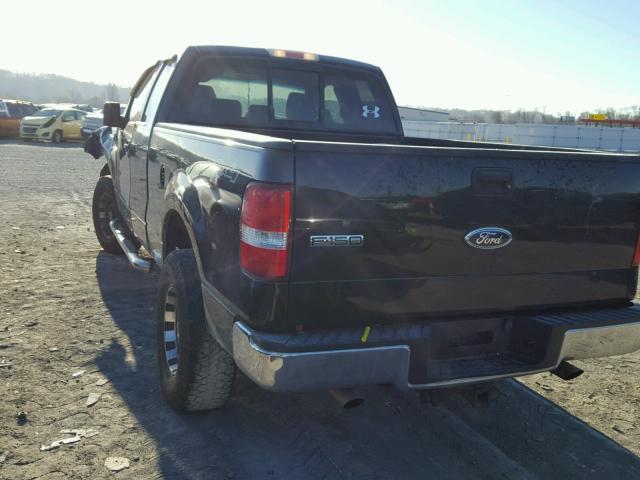 1FTRX14W05NA45862 - 2005 FORD F150 BLACK photo 3