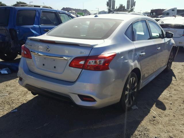 3N1AB7APXGY334929 - 2016 NISSAN SENTRA S SILVER photo 4