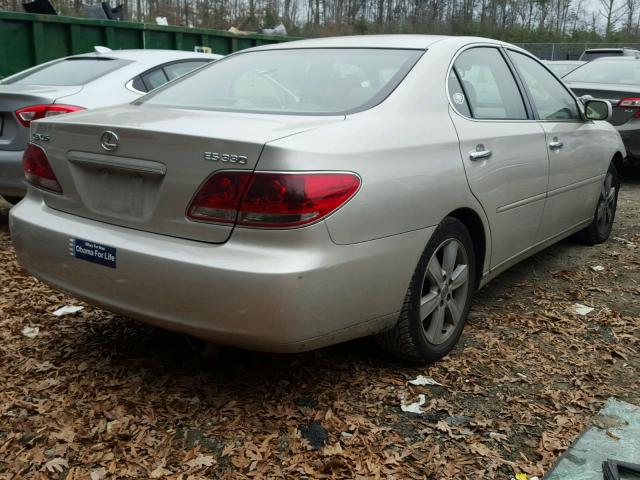 JTHBA30G555137660 - 2005 LEXUS ES 330 TAN photo 4