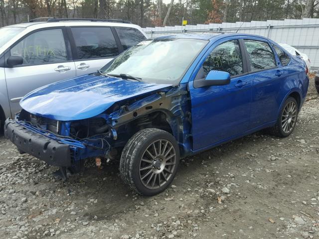 1FAHP3GN5BW123462 - 2011 FORD FOCUS SES BLUE photo 2