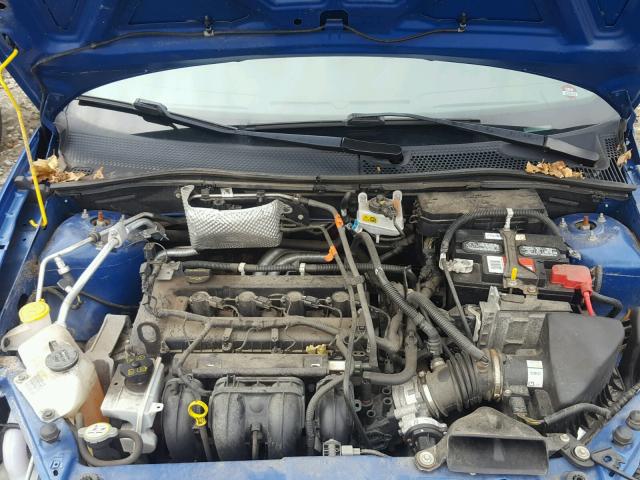 1FAHP3GN5BW123462 - 2011 FORD FOCUS SES BLUE photo 7