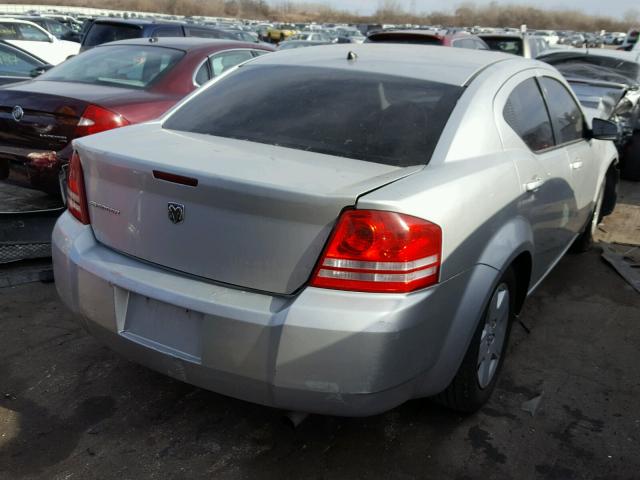 1B3LC46K78N538022 - 2008 DODGE AVENGER SE SILVER photo 4