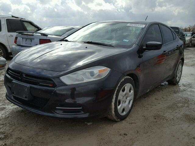 1C3CDFAA7DD344505 - 2013 DODGE DART SE BLACK photo 2