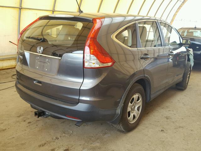 5J6RM3H37DL038870 - 2013 HONDA CR-V LX GRAY photo 4