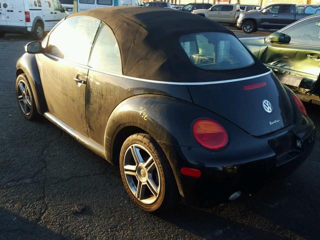 3VWCD31Y95M309068 - 2005 VOLKSWAGEN NEW BEETLE BLACK photo 3