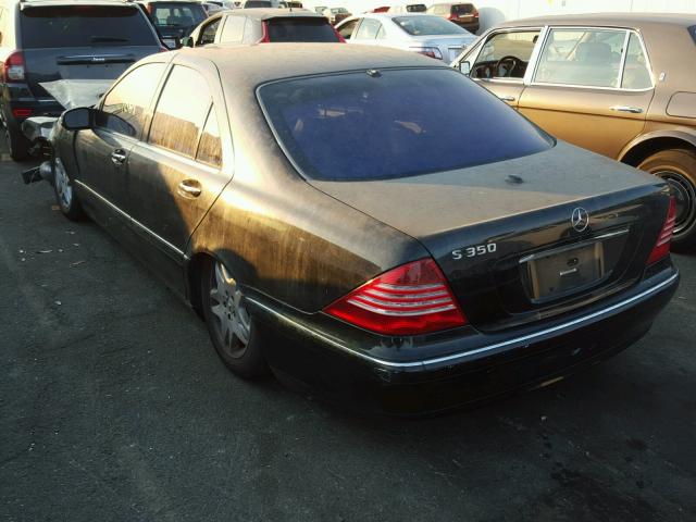 WDBNF67J76A473756 - 2006 MERCEDES-BENZ S 350 BLACK photo 3