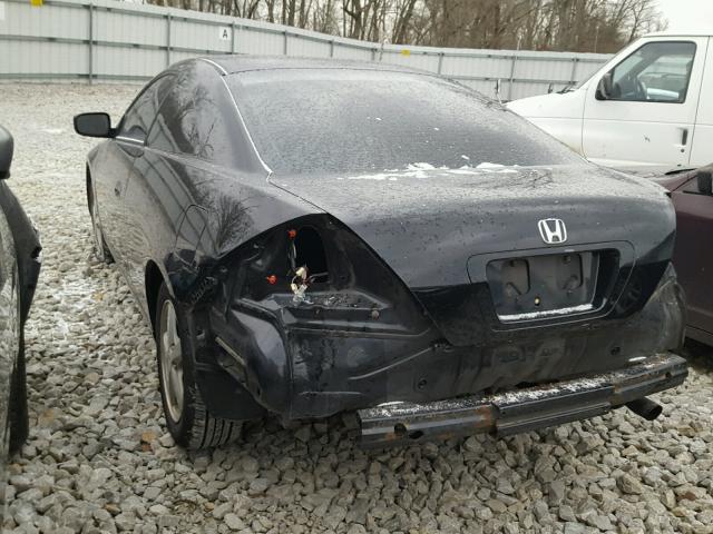 1HGCM72524A022330 - 2004 HONDA ACCORD EX BLACK photo 3