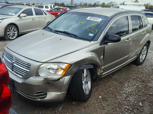 1B3CB4HA2AD651007 - 2010 DODGE CALIBER SX GOLD photo 2