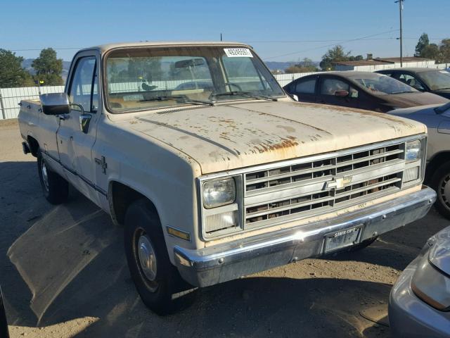 1GCGC24M9FJ102625 - 1985 CHEVROLET C20 BEIGE photo 1