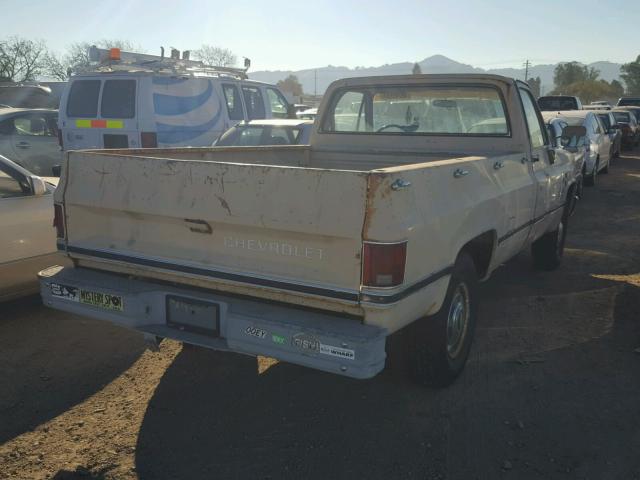 1GCGC24M9FJ102625 - 1985 CHEVROLET C20 BEIGE photo 4