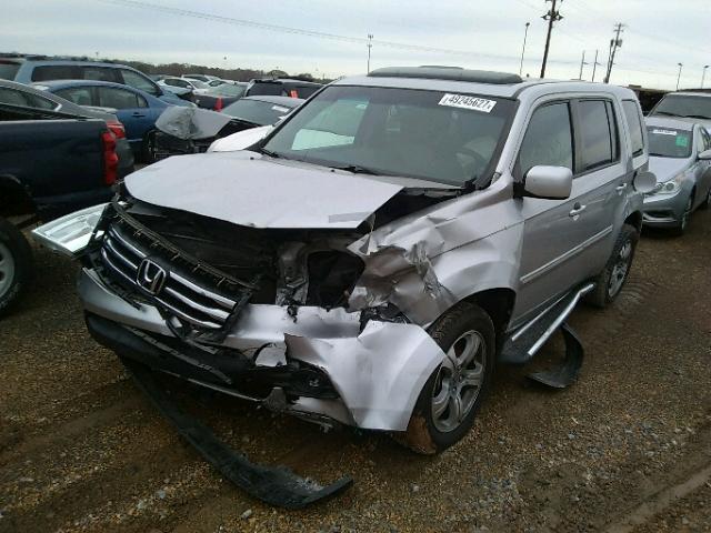 5FNYF3H51CB030455 - 2012 HONDA PILOT EXL SILVER photo 2