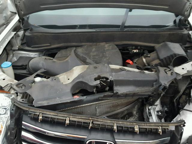 5FNYF3H51CB030455 - 2012 HONDA PILOT EXL SILVER photo 7