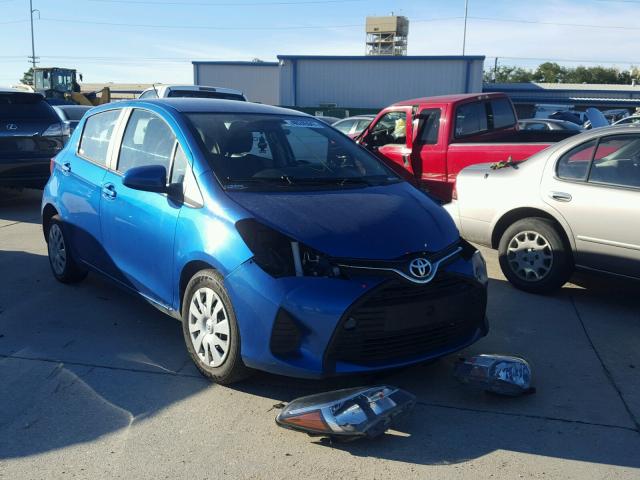 VNKKTUD36FA048205 - 2015 TOYOTA YARIS BLUE photo 1