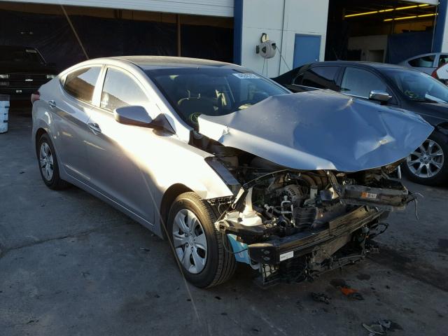 5NPDH4AE6GH747384 - 2016 HYUNDAI ELANTRA SE SILVER photo 1