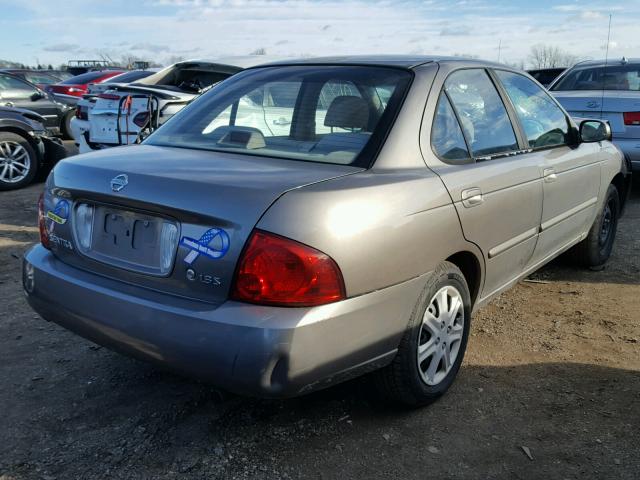 3N1CB51D14L478543 - 2004 NISSAN SENTRA 1.8 GRAY photo 4