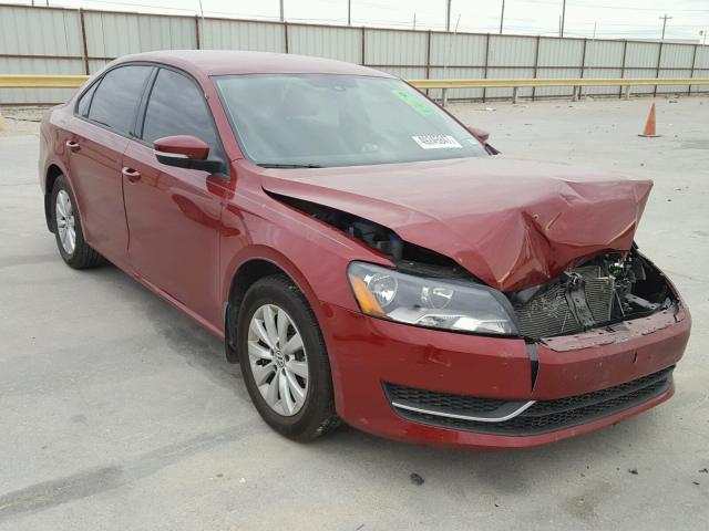 1VWAS7A3XFC056869 - 2015 VOLKSWAGEN PASSAT S RED photo 1