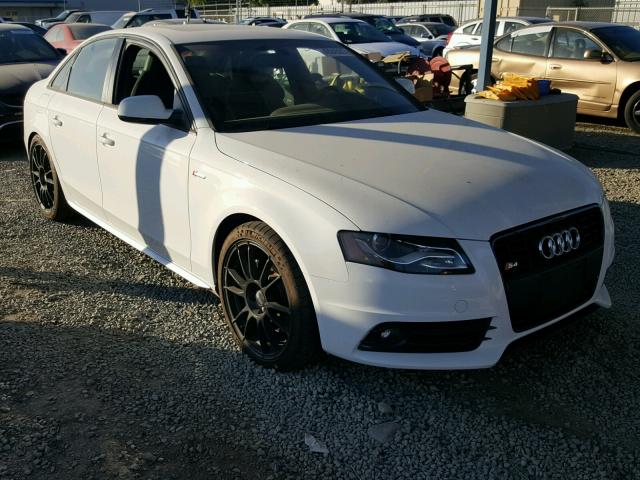 WAUKGAFL2CA112242 - 2012 AUDI S4 PRESTIG WHITE photo 1