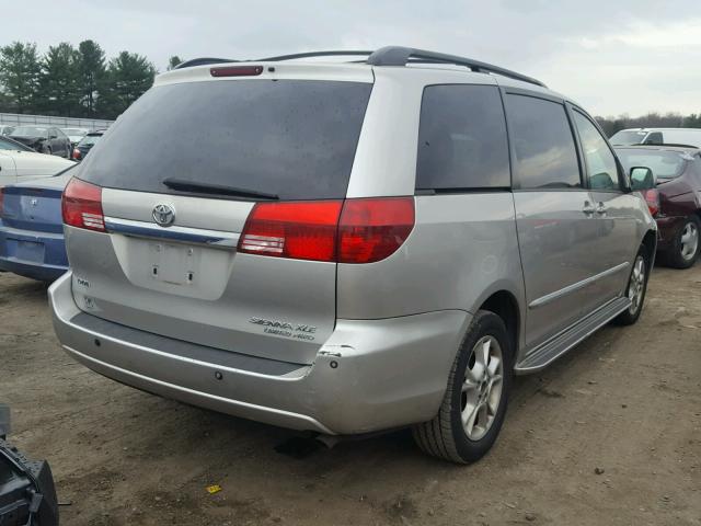 5TDBA22C14S022858 - 2004 TOYOTA SIENNA XLE SILVER photo 4