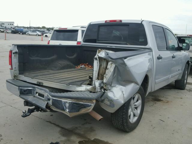 1N6BA0EK5CN309807 - 2012 NISSAN TITAN S SILVER photo 4