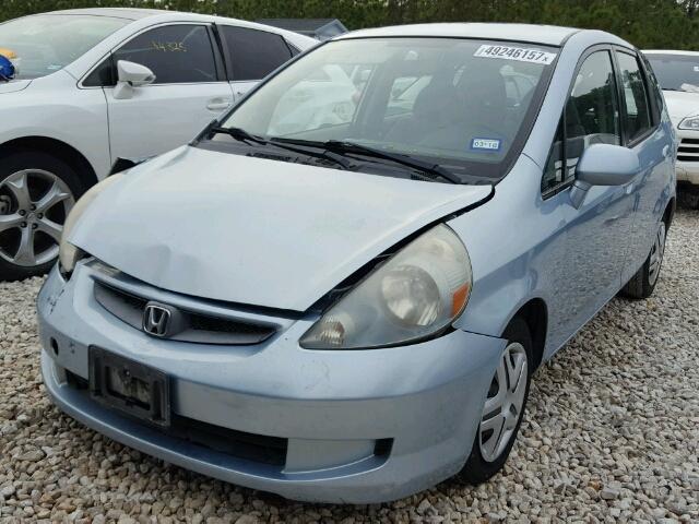 JHMGD38437S039562 - 2007 HONDA FIT BLUE photo 2