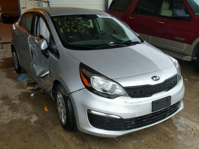 KNADM4A39G6646891 - 2016 KIA RIO LX SILVER photo 1