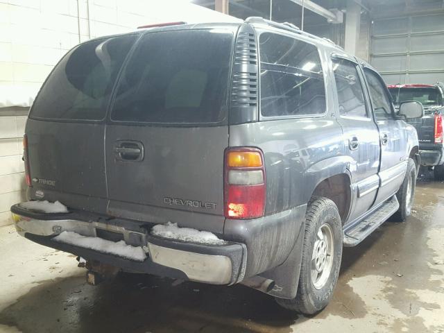 1GNEK13T4YJ104242 - 2000 CHEVROLET TAHOE K150 GRAY photo 4