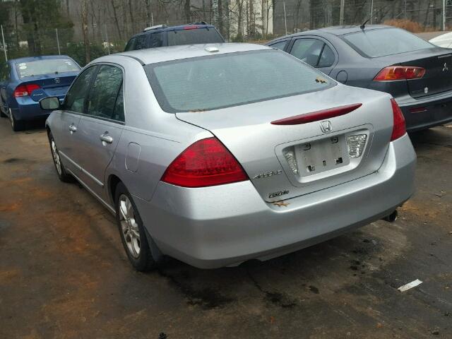 1HGCM56856A164599 - 2006 HONDA ACCORD EX SILVER photo 3