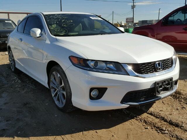 1HGCT2B89EA005316 - 2014 HONDA ACCORD EXL WHITE photo 1