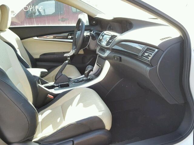 1HGCT2B89EA005316 - 2014 HONDA ACCORD EXL WHITE photo 5