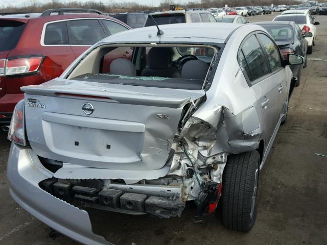 3N1AB6APXAL660941 - 2010 NISSAN SENTRA 2.0 SILVER photo 4