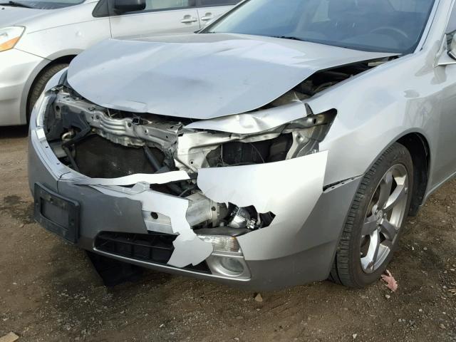 19UUA965X9A002739 - 2009 ACURA TL SILVER photo 9