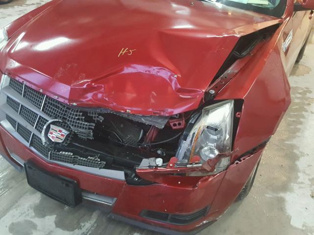 1G6DF577190168326 - 2009 CADILLAC CTS RED photo 9