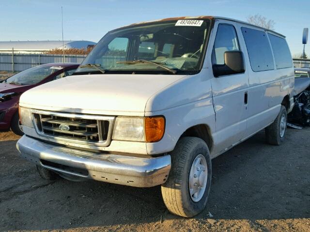 1FBNE31L46DA24387 - 2006 FORD ECONOLINE WHITE photo 2