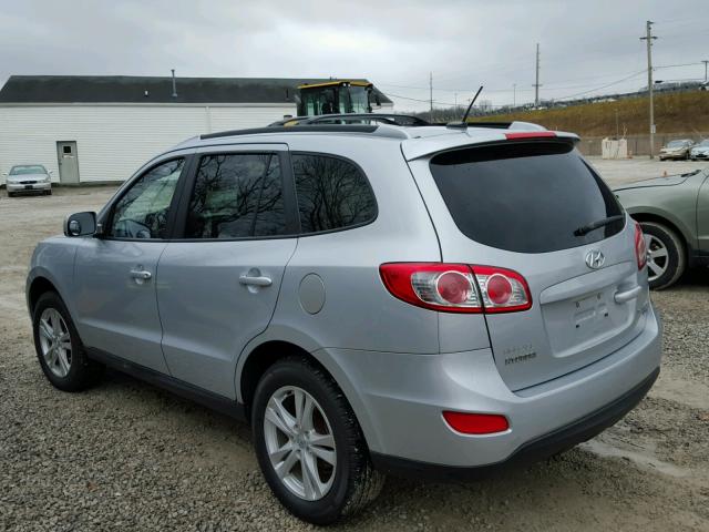 5NMSHDAG3AH352639 - 2010 HYUNDAI SANTA FE S SILVER photo 3