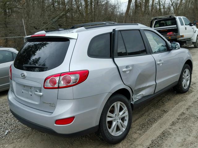 5NMSHDAG3AH352639 - 2010 HYUNDAI SANTA FE S SILVER photo 4