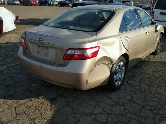 4T1BE46K17U168335 - 2007 TOYOTA CAMRY NEW TAN photo 4