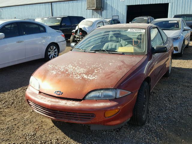 1G1JC1243W7116139 - 1998 CHEVROLET CAVALIER B BURGUNDY photo 2