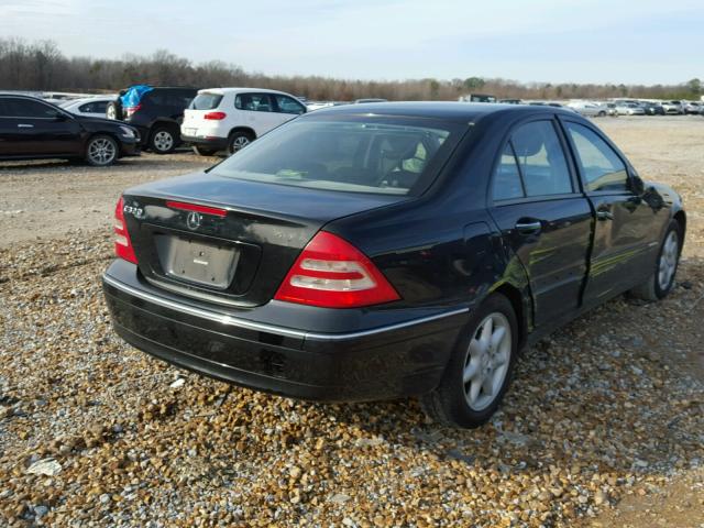 WDBRF64J33F439740 - 2003 MERCEDES-BENZ C 320 BLACK photo 4