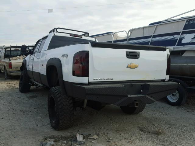 1GCHK33608F143182 - 2008 CHEVROLET SILVERADO WHITE photo 3