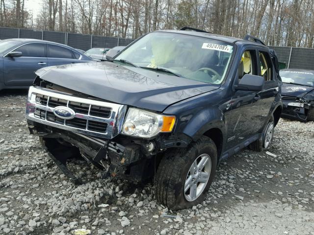 1FMCU49H38KD29904 - 2008 FORD ESCAPE HEV GRAY photo 2