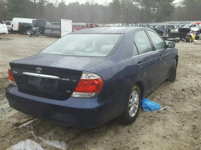 4T1BF30K46U116714 - 2006 TOYOTA CAMRY LE BLUE photo 4