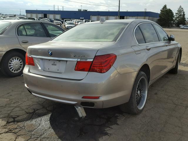 WBAKC8C5XACY68865 - 2010 BMW 750 LI TAN photo 4