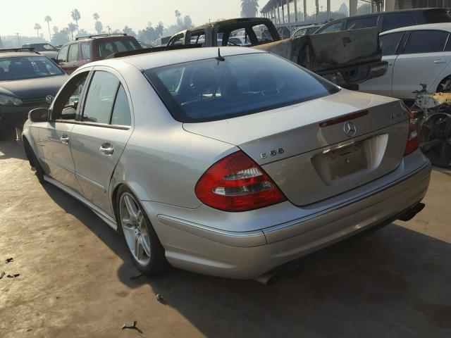 WDBUF76J53A263008 - 2003 MERCEDES-BENZ E 55 AMG SILVER photo 3