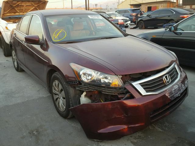 1HGCP2F34AA056364 - 2010 HONDA ACCORD LX BURGUNDY photo 1