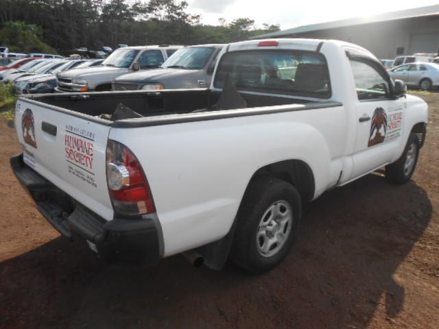 5TFNX4CNXBX004552 - 2011 TOYOTA TACOMA WHITE photo 4