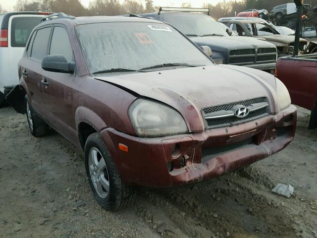 KM8JM12B85U084139 - 2005 HYUNDAI TUCSON GL BURGUNDY photo 1