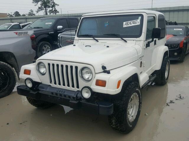 1J4FY49SXWP761160 - 1998 JEEP WRANGLER / WHITE photo 2