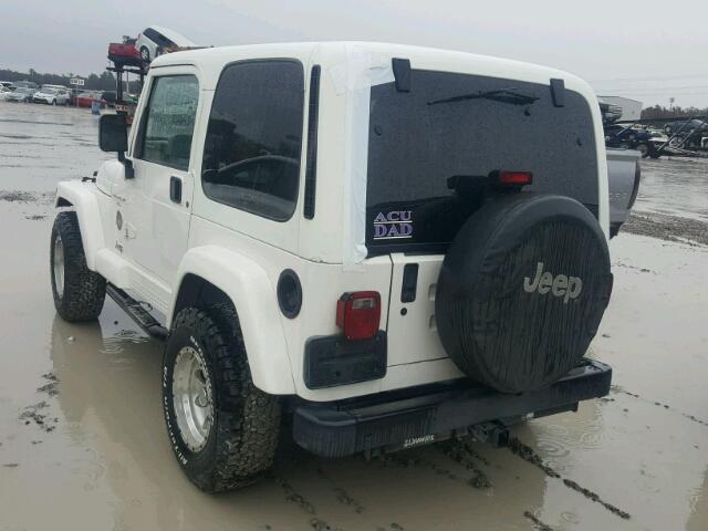 1J4FY49SXWP761160 - 1998 JEEP WRANGLER / WHITE photo 3