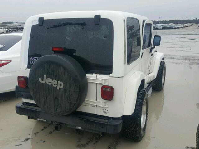 1J4FY49SXWP761160 - 1998 JEEP WRANGLER / WHITE photo 4