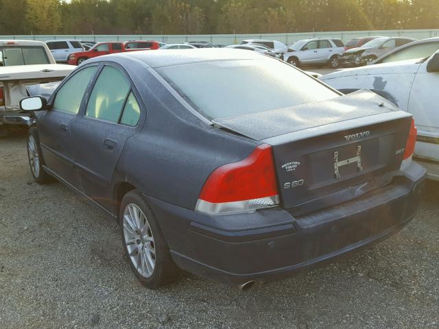 YV1RS592482702139 - 2008 VOLVO S60 2.5T BLUE photo 3